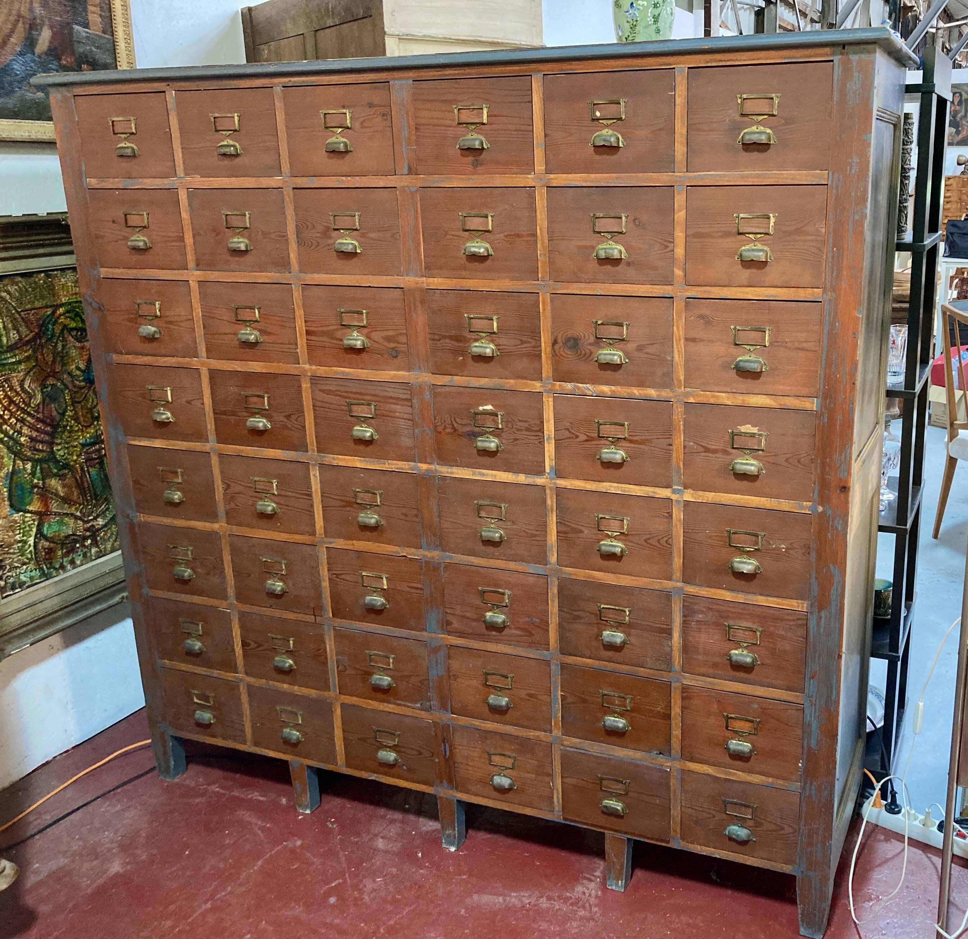 Trade furniture - 48 drawers - L 181 x H 174