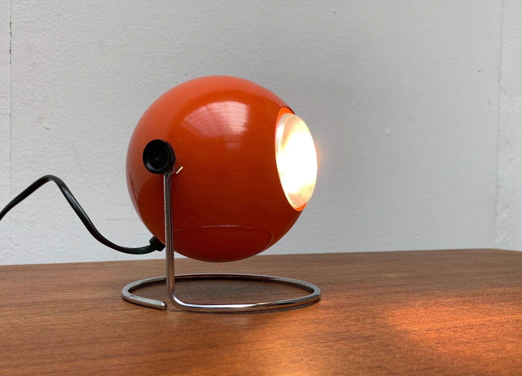 Mid-century space globe table lamp by Erco, 1970s.