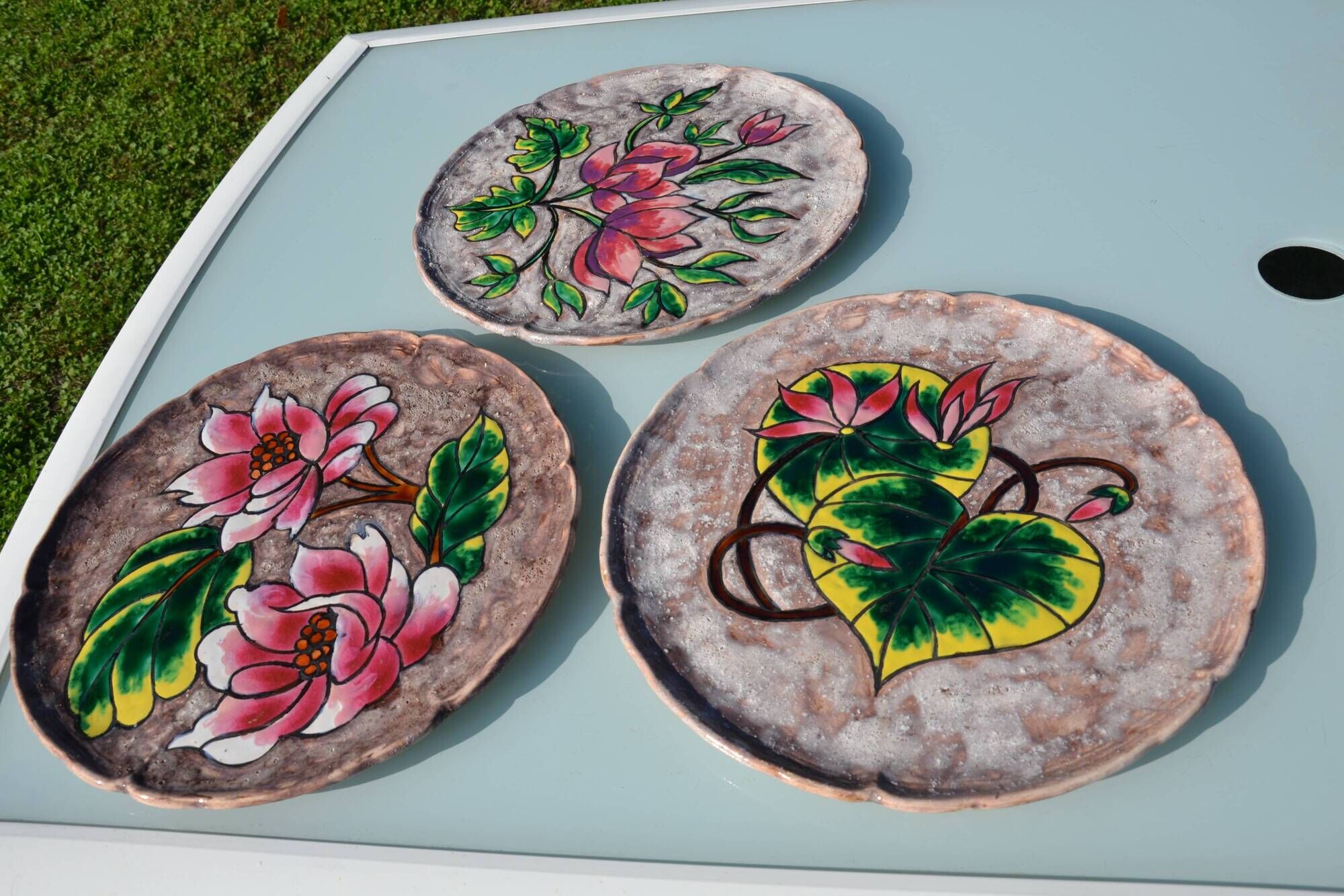 3 decorative plates from Vallauris