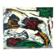 Abstract painting by Simone Ciani, oil on canvas, 1990s
