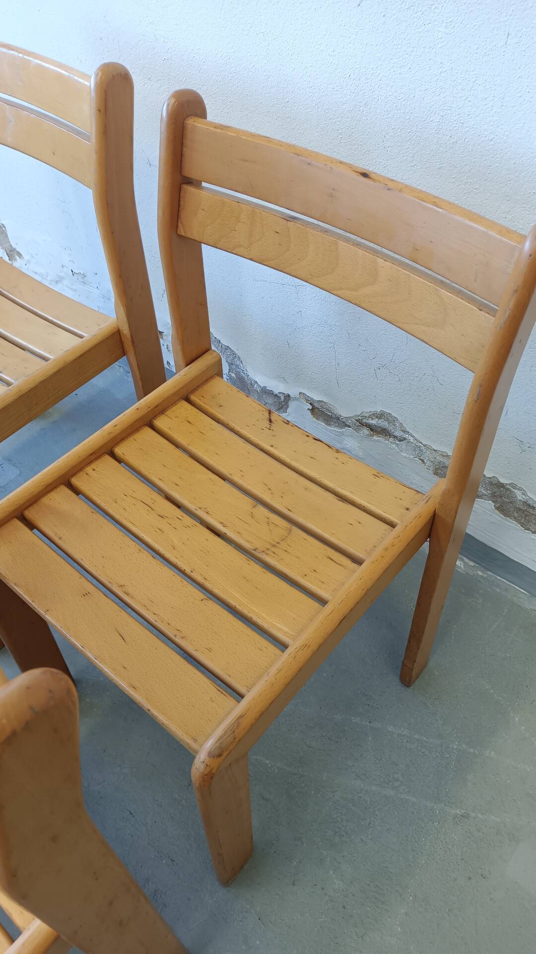 Set of beech chairs
