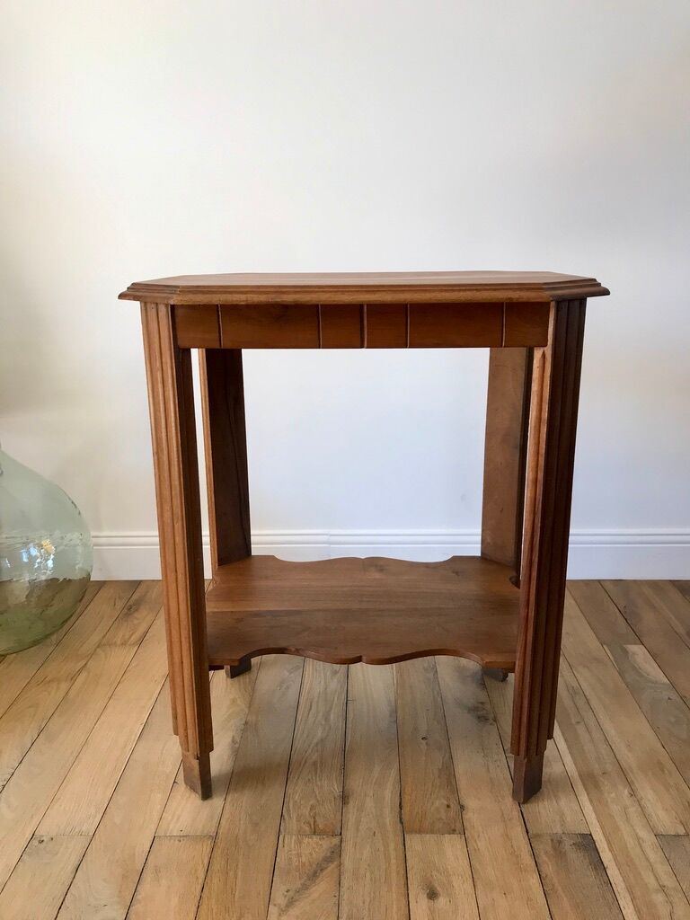 Wooden console table art deco 40s