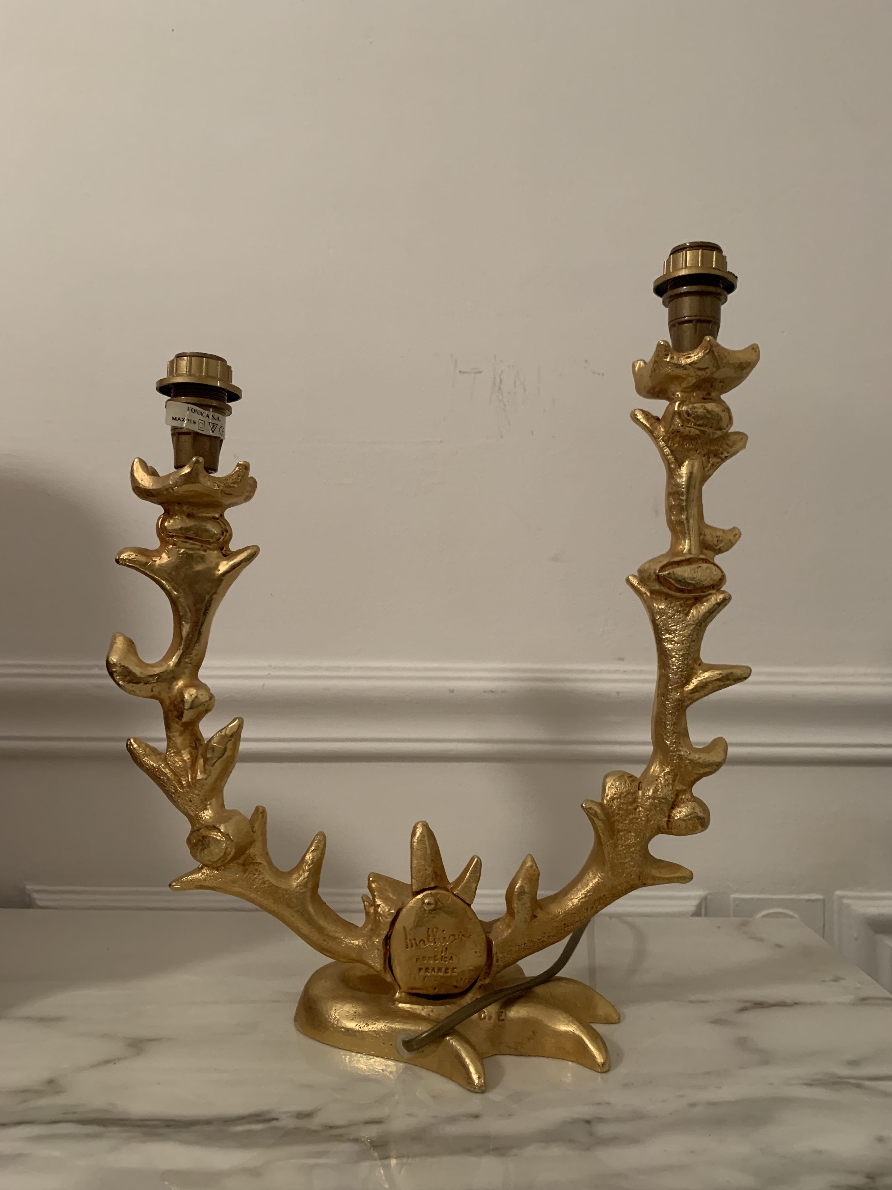 Mathias gilded bronze lamp