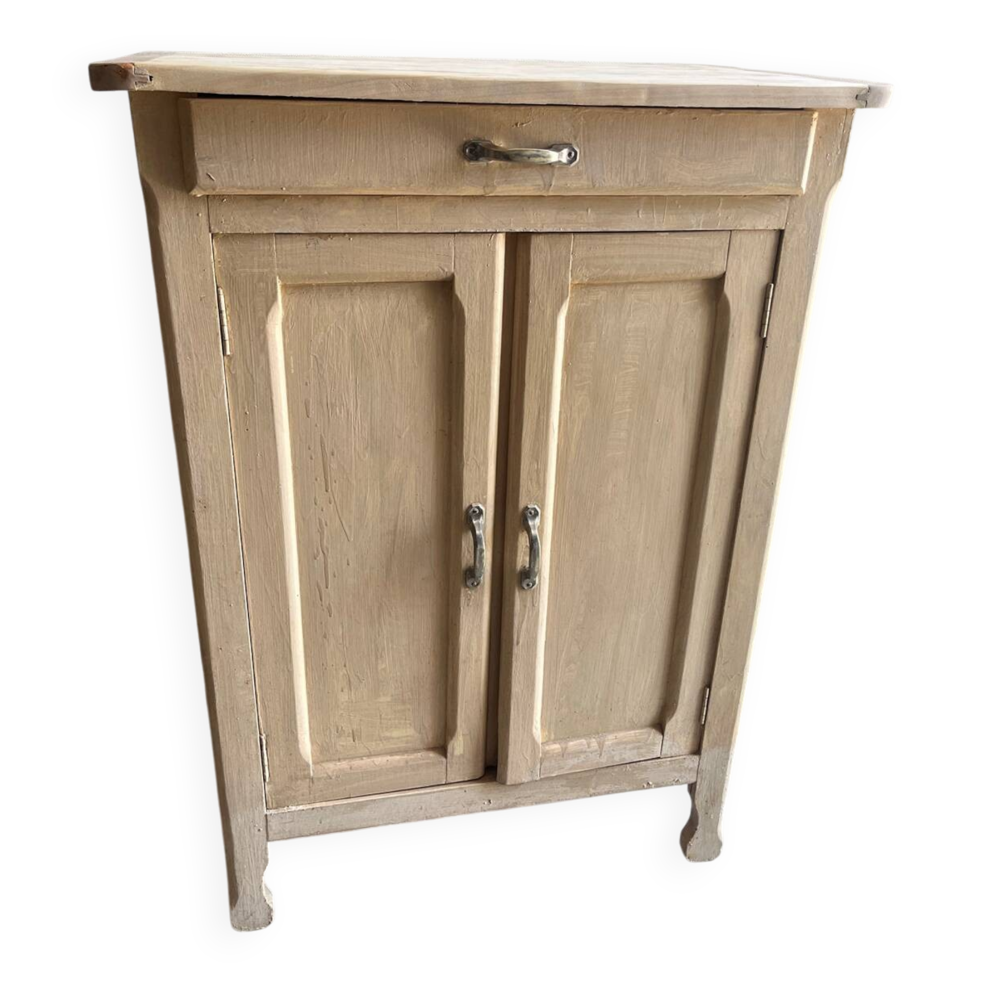 Antique Parisian buffet/jam cupboard in patinated wood