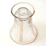 Frosted Art Deco carved vase