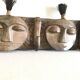 Wooden clothing rack, African work, 20th