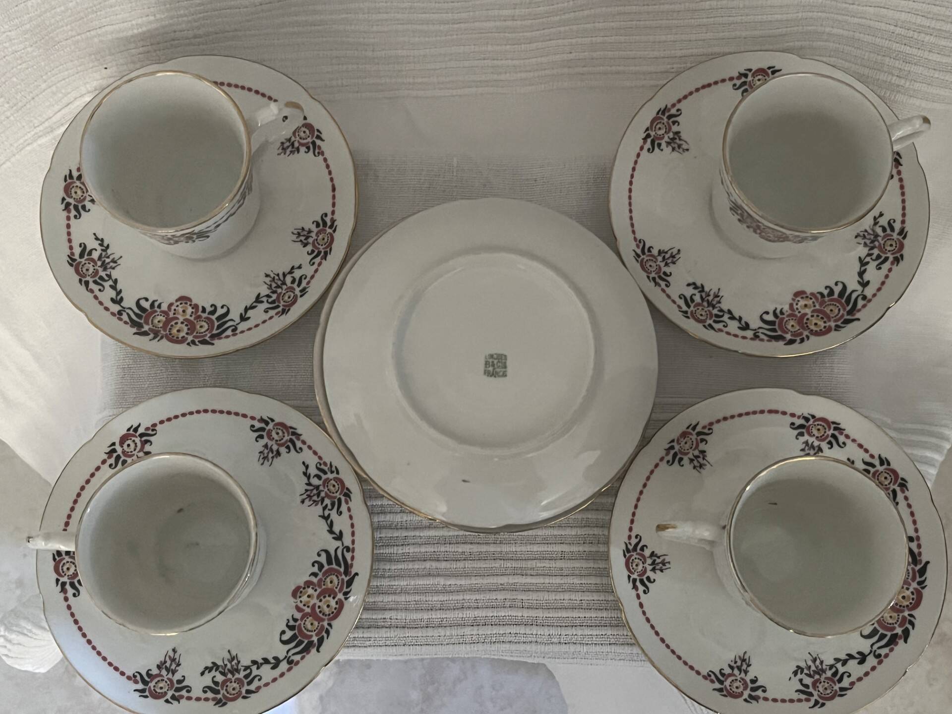 Antique coffee service Porcelain from LIMOGES (B&Cie) 13 pieces