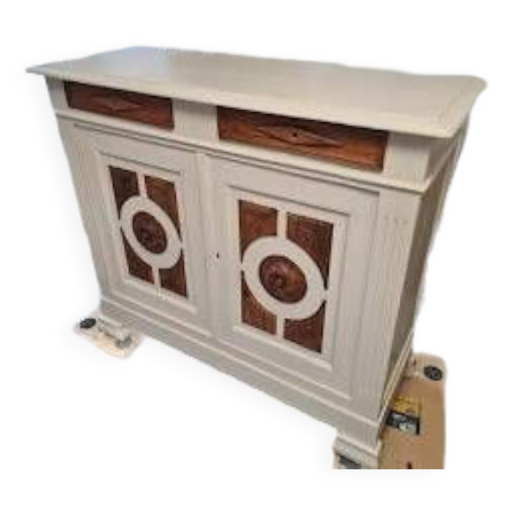 Old sideboard with 2 doors, lower St Hubert