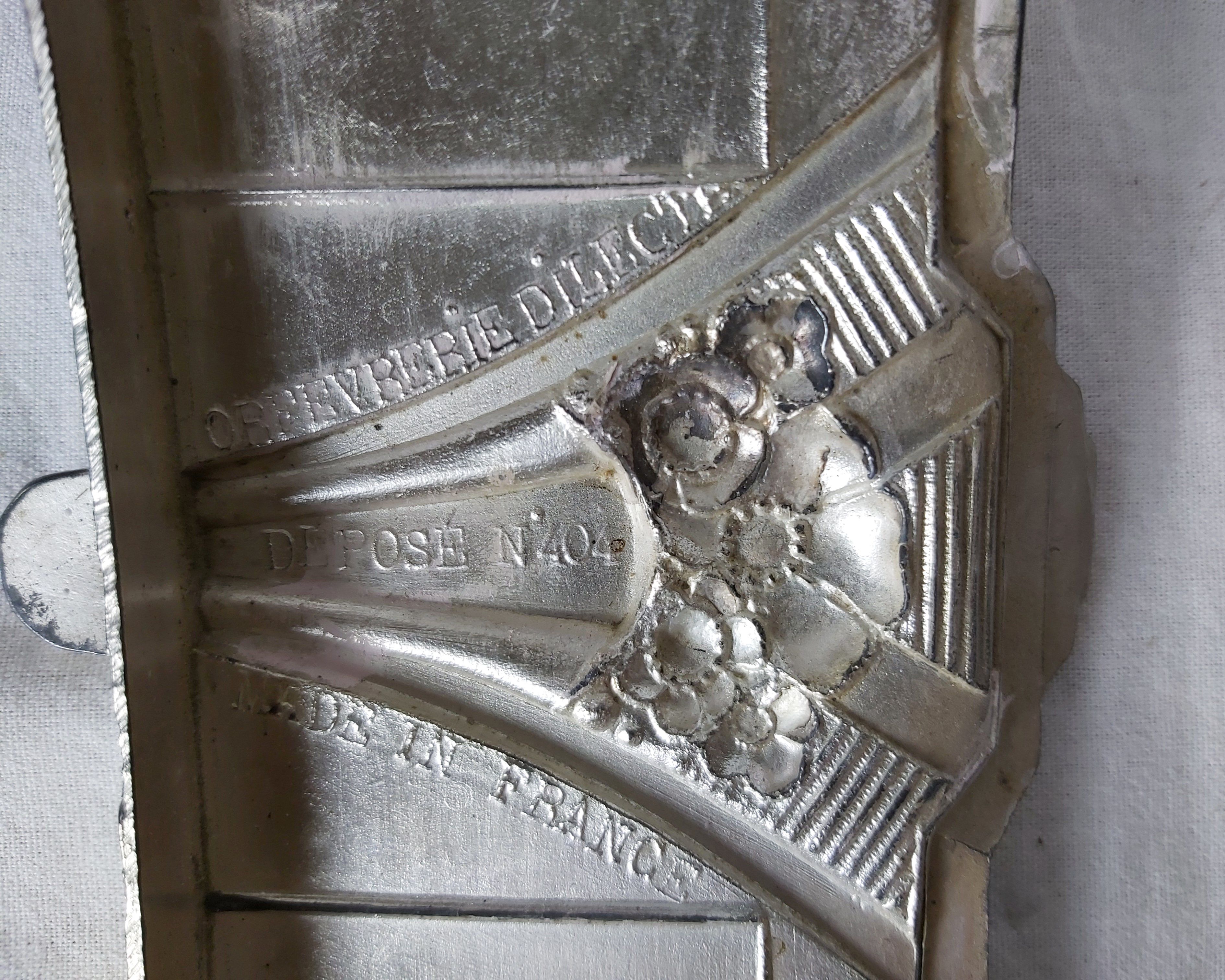 French Art Decó jardinière, from the 1930s, in silver plated from Dilecta orfevrerie