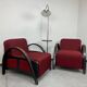Art Deco style armchairs