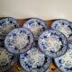 8 dessert plates from Flora Creil and Montereau