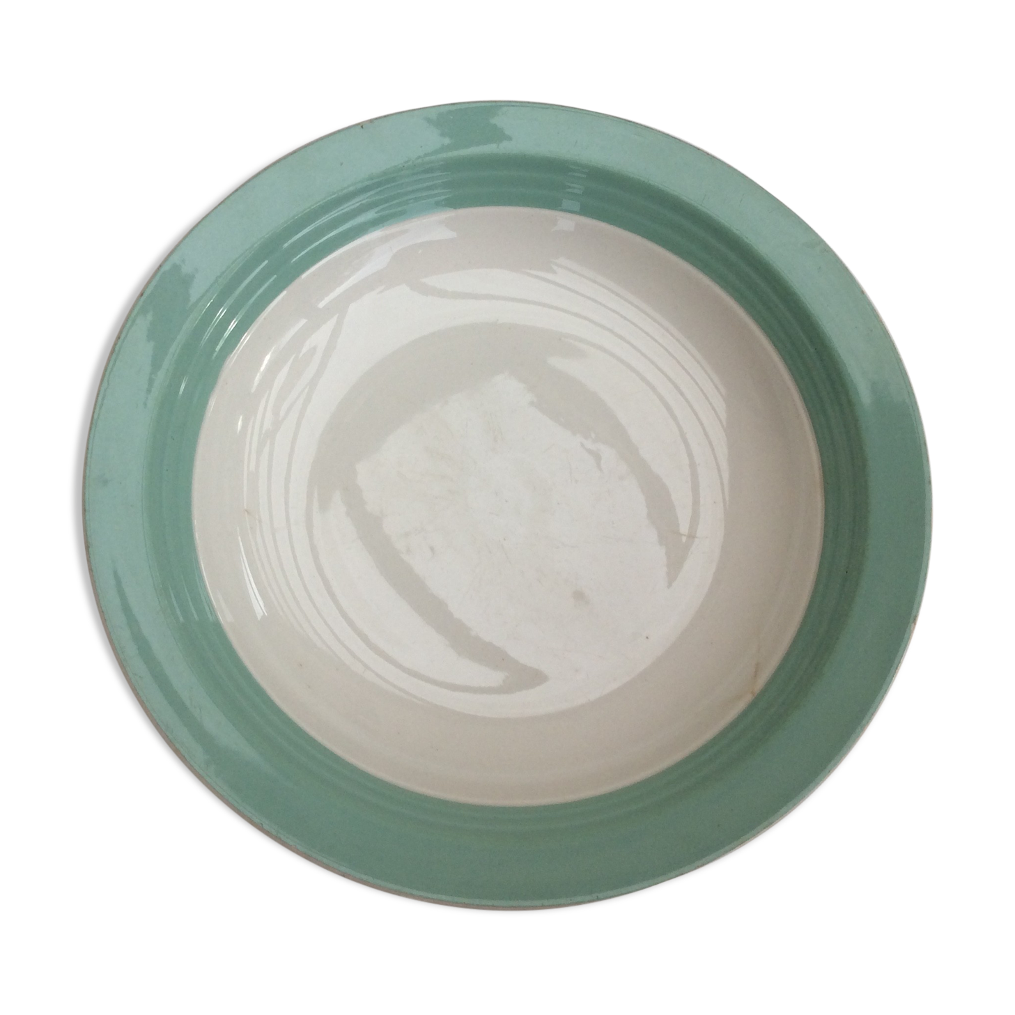Hollow round dish Ceranord St-Amand semi-porcelain