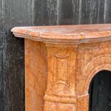 Louis XV style fireplace in red marble from verona