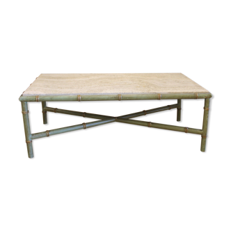 BAMBOO TABLE , TRAVERTINE XX EME