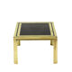 House Iiwans pair of pieces of sofa in gilded brass, 1970s