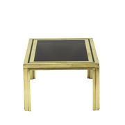 House Iiwans pair of pieces of sofa in gilded brass, 1970s