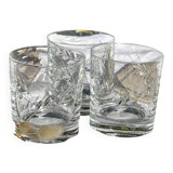 Set of Three 30cl Vintage Crystal Whisky Glasses // Epi Model // Art d