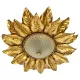 Large 55 cm golden 'florentine theatre' ceiling light by banci, florence, italy, 1970