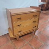 Scandinavian oak chest of drawers from the 60s