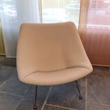 Pierre Paulin Oyster armchair reupholstered