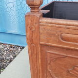 Old solid teak flower box
