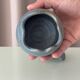 Boîte à œufs en céramique vintage – Boîte à souvenirs en grès bleu