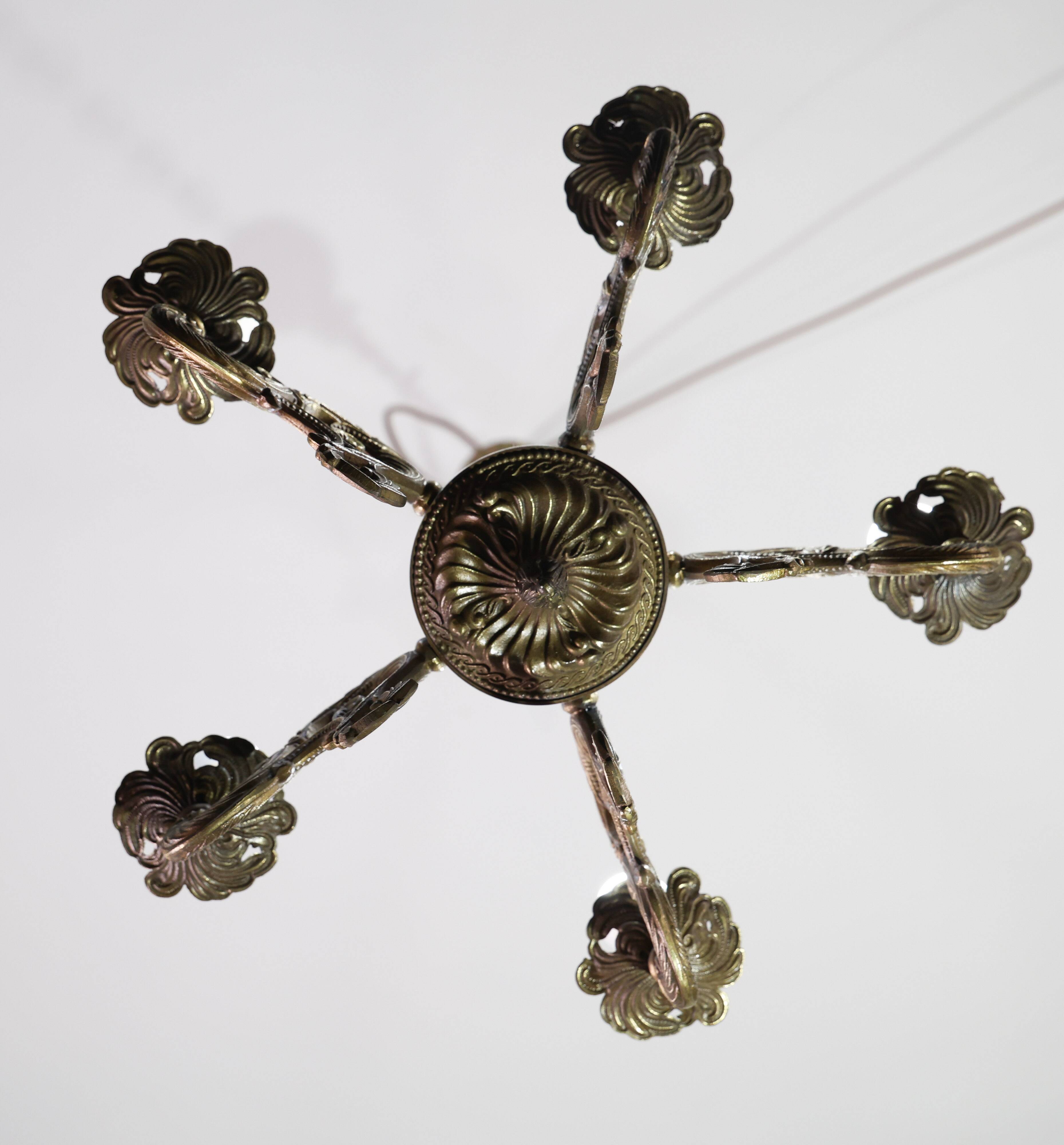 Fascinating Vintage Brass chandelier, 1960s