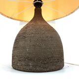 Large 1960s Ceramic Table lamp or floor lamp With Original Fabric Shade Fro