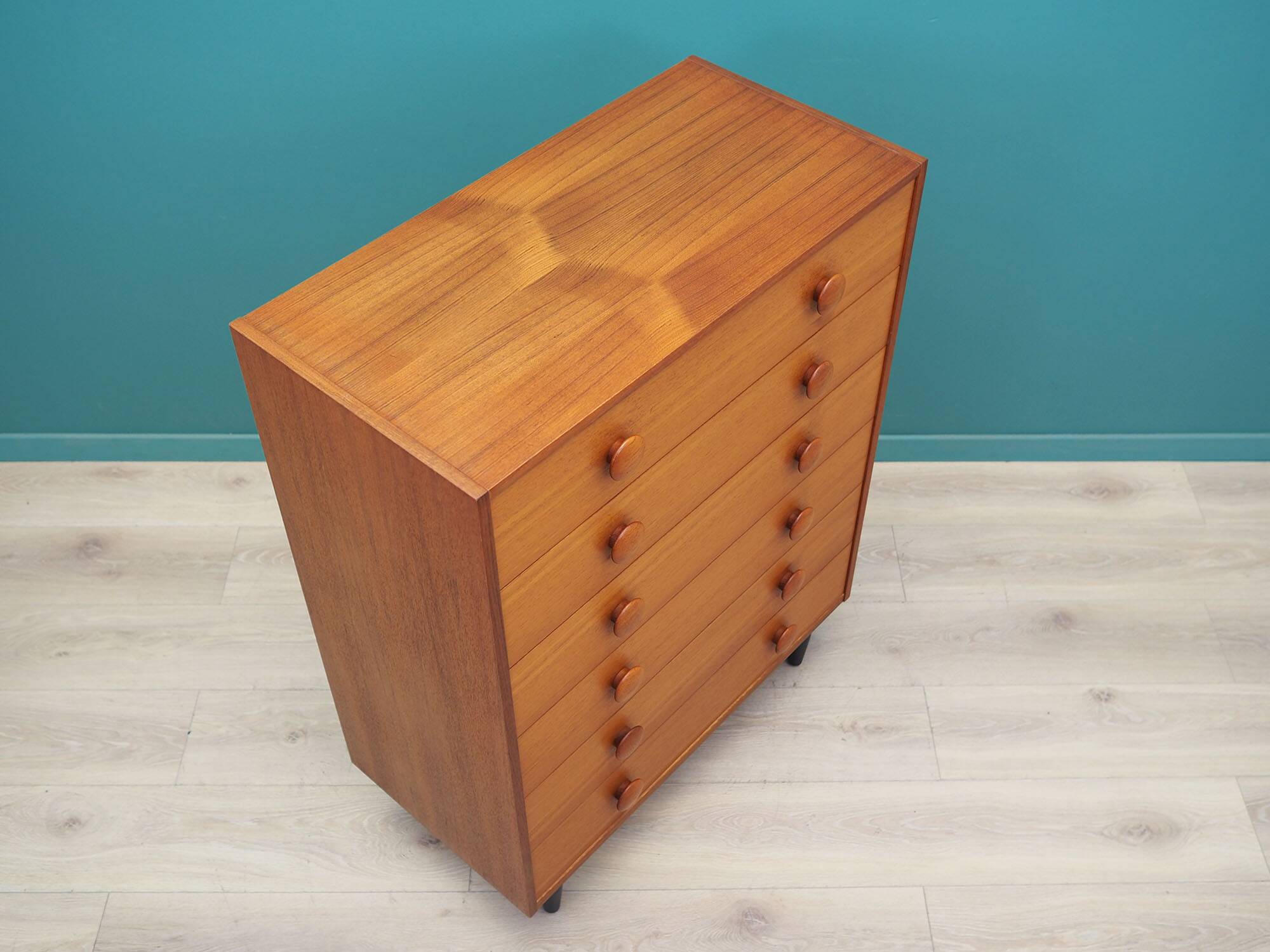 Teak chest of drawers, Danish design, 1960s, production: Denmark