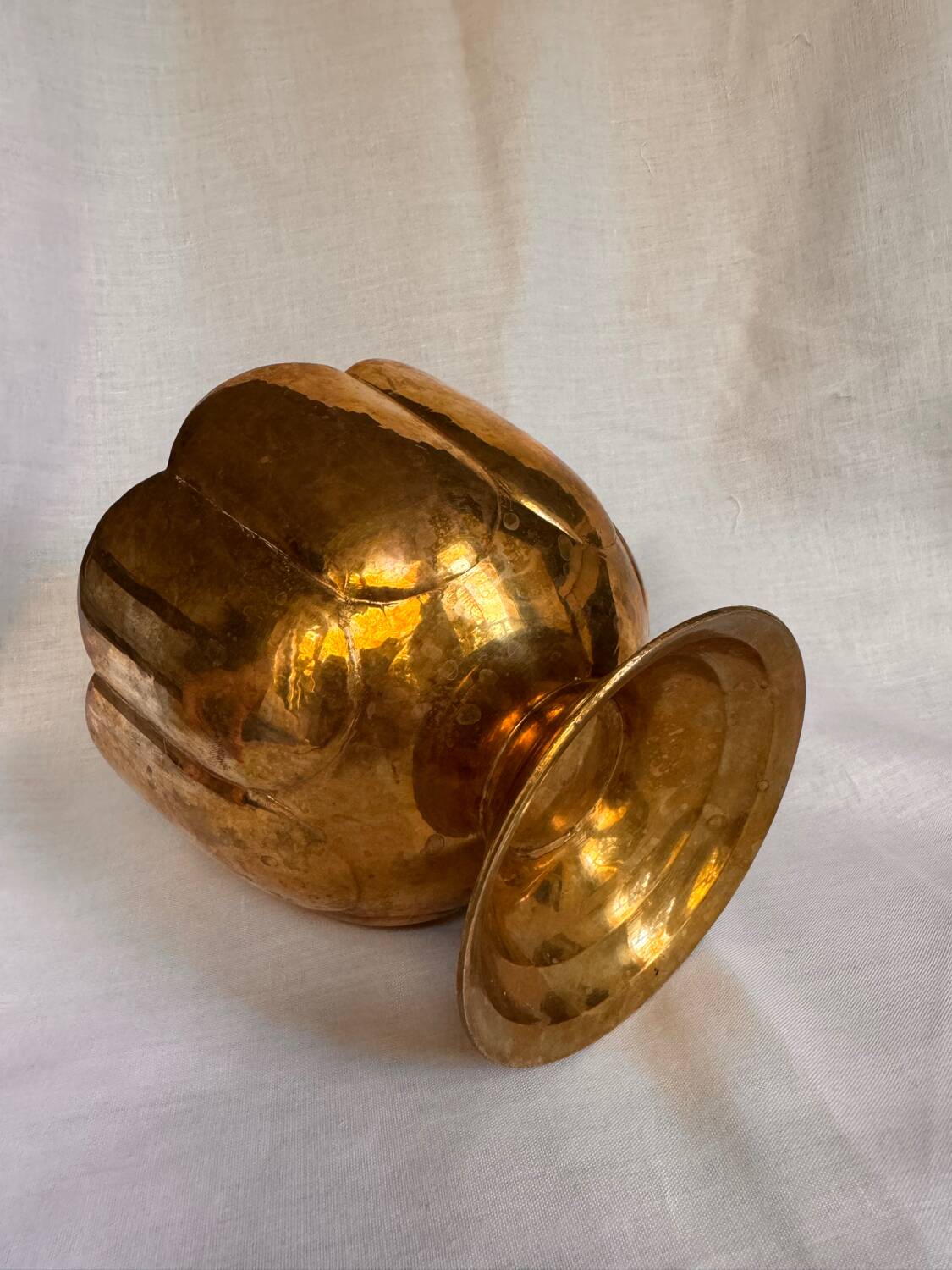 Brass footed bowl