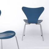 2 chaises Arne Jacobsen Série 7 – Modèle 3107 – Fritz Hansen Vintage années 1950