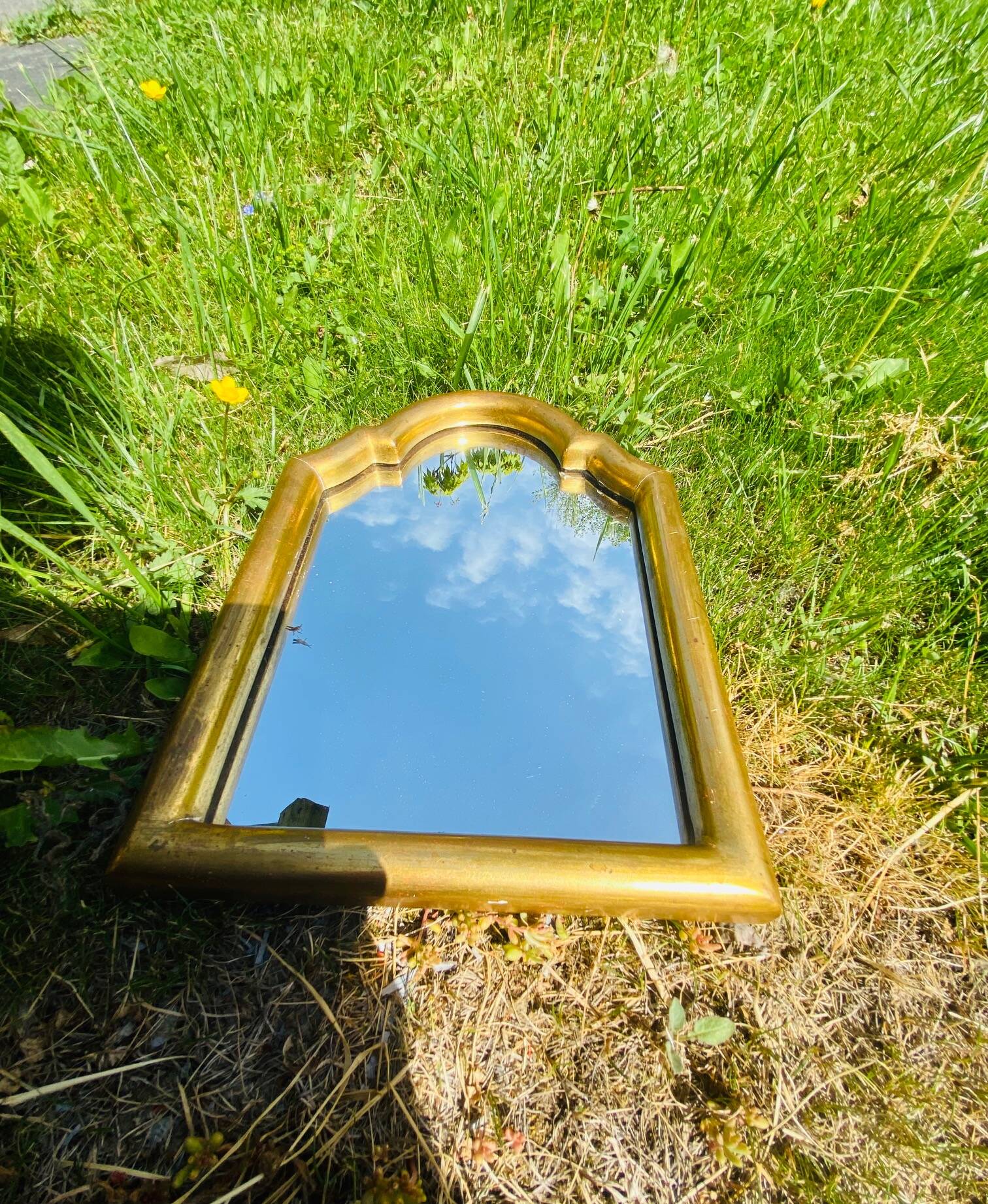 Antique gold mirror 32x22cm
