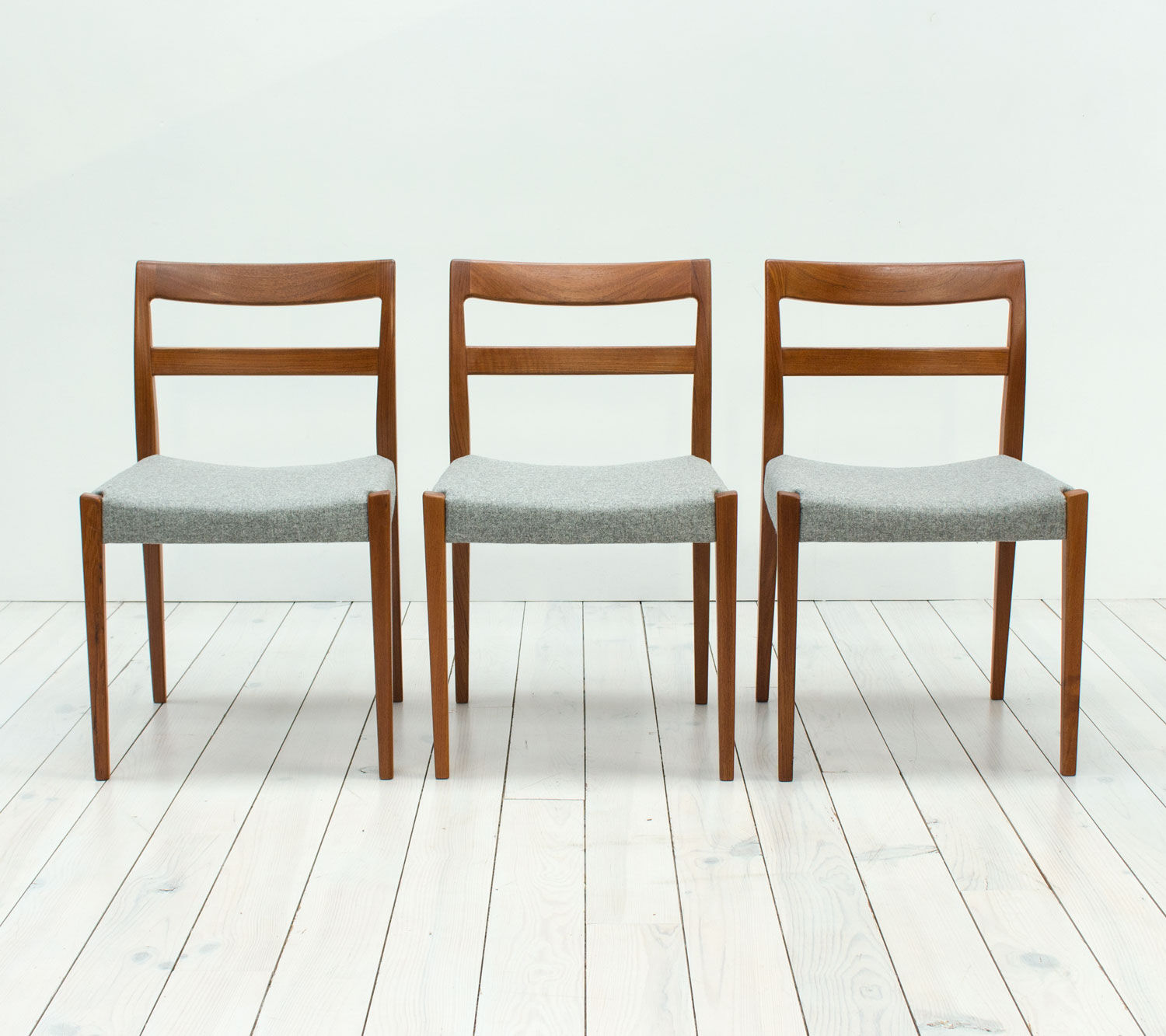1960s Swedish garmi teak dining chairs by Nils Jonsson for Troeds, set of 6