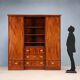 Antique mahogany and brass wardrobe, United Kingdom, 20th century