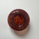 Amber smoked glass vase known as tortoiseshell, 1970s design.