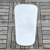 Ancien miroir forme libre rétroviseur vintage design 60 - 33,5 x 61 cm