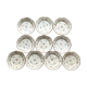 10 assiettes en porcelaine fleurie, veb r reichenbach