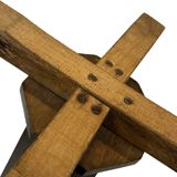 Art Deco side table plant table set of two design oak