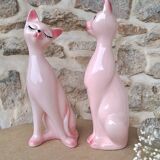 Vintage ceramic cat statue