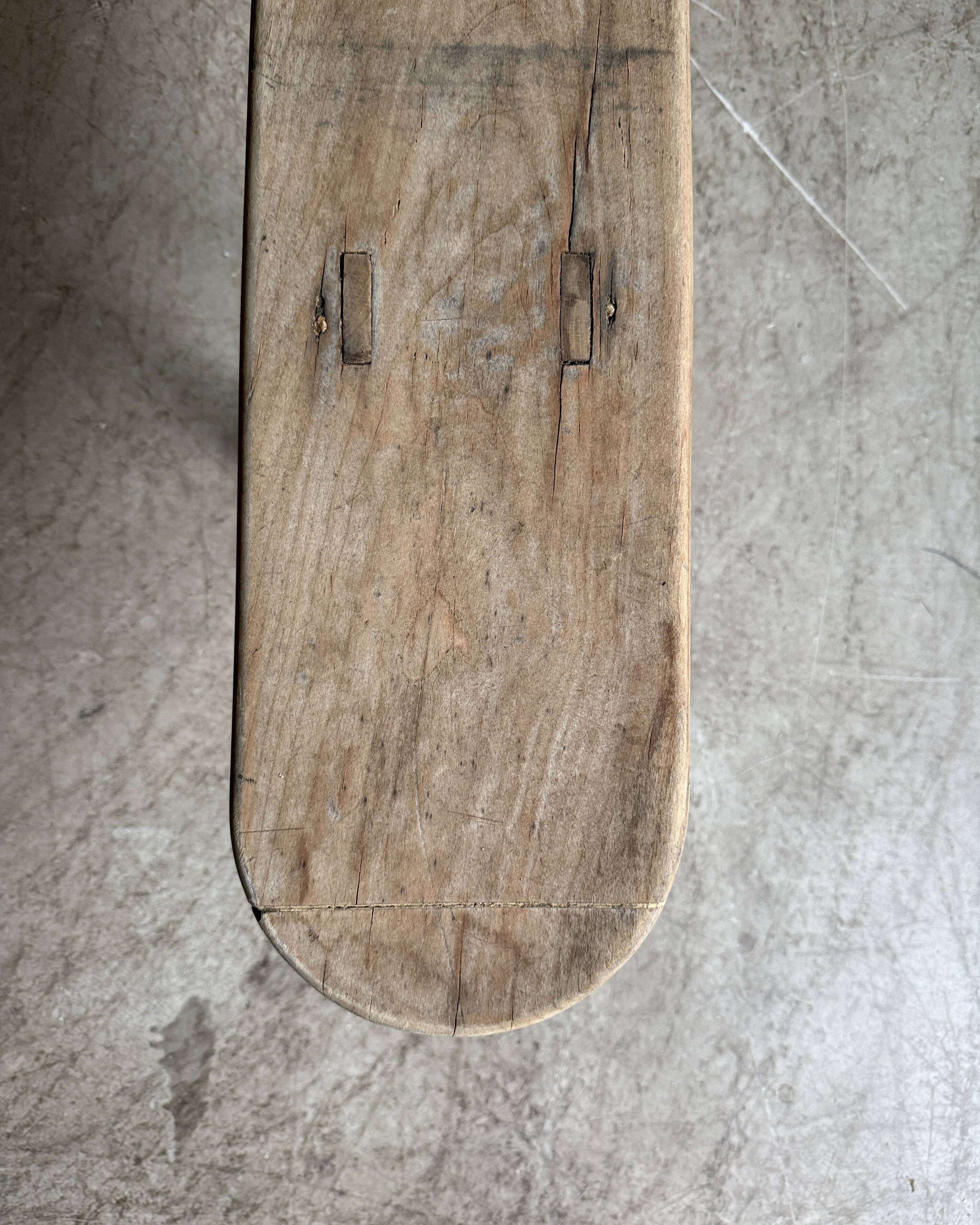 Old farmhouse bench in solid pine