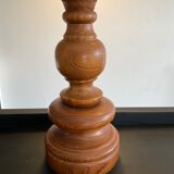 Scandinavian lamp in wood and opaline