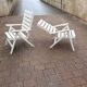2 chaises transat des années 80