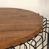 Table basse métal et bois