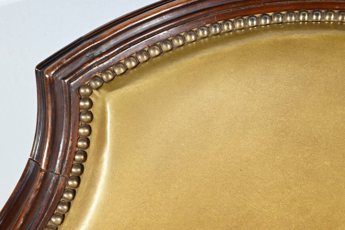 Beech Swivel Office Armchair, Louis XVI style – Late 19th century