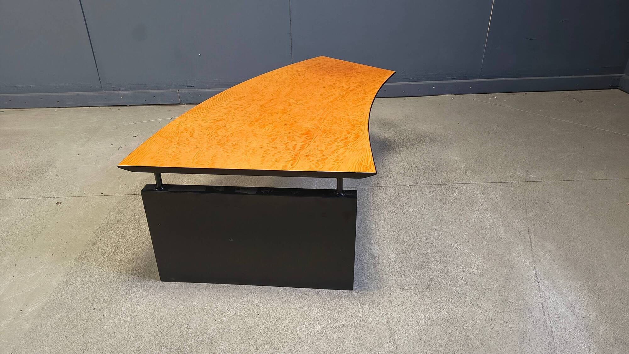 Burl wood coffee table by Cattelan Italy, 1990s