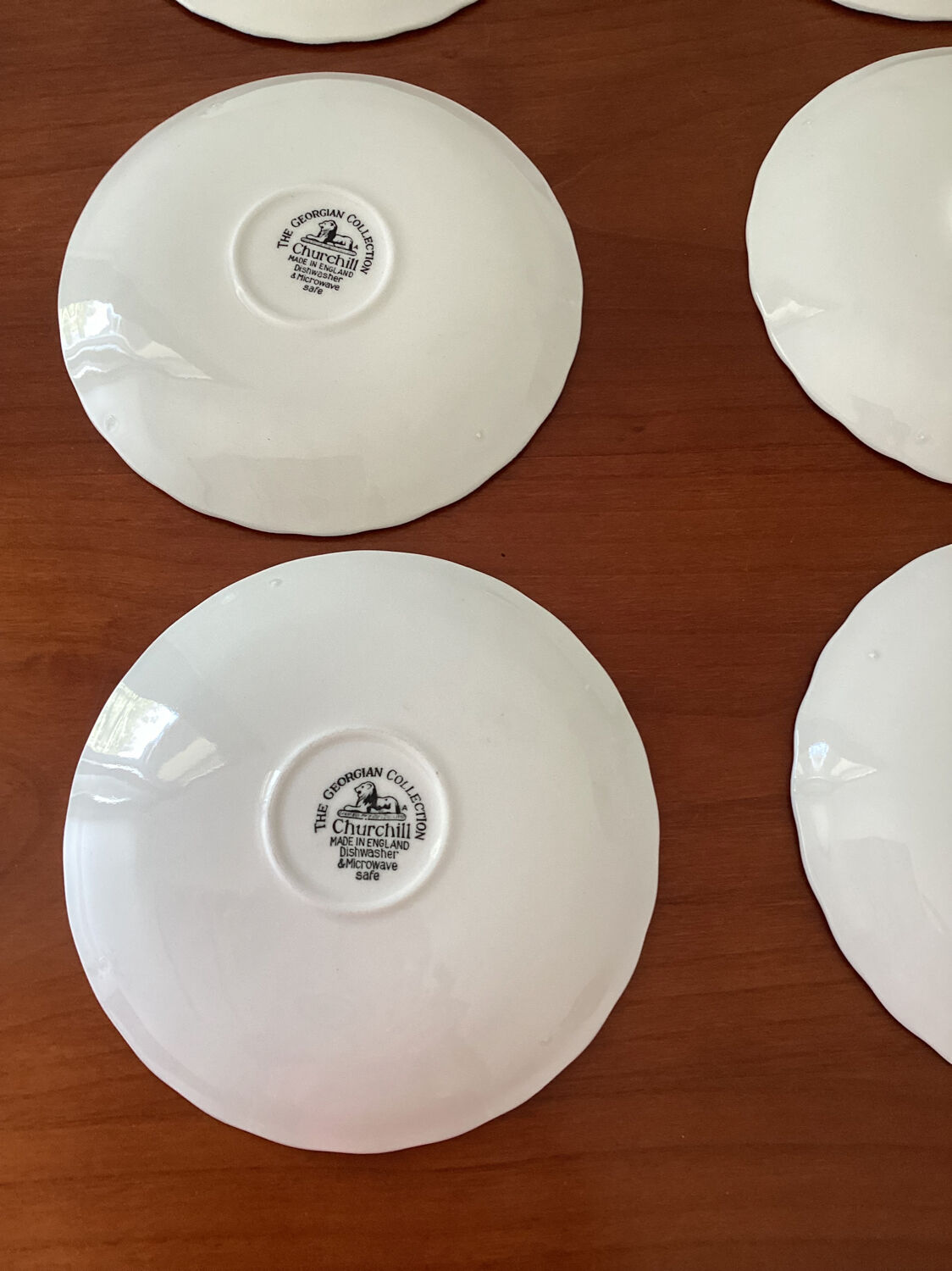 Set of 6 sub cups churchill the georgian collection