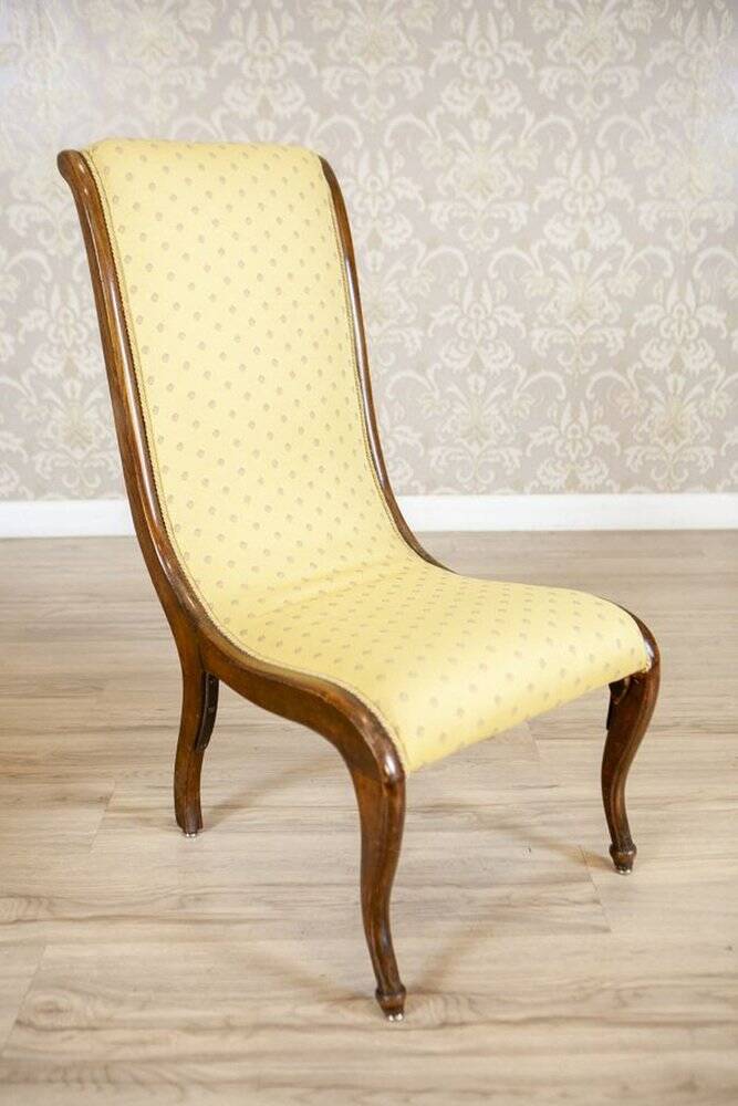 Yellow Swan Armchairs, 1890s, Set of 2