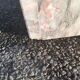 Sculptural coffee table in grey and pink marble – Vintage 1970s/1980s