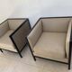 Luxury mahogany and fabric armchair Casa Padrino