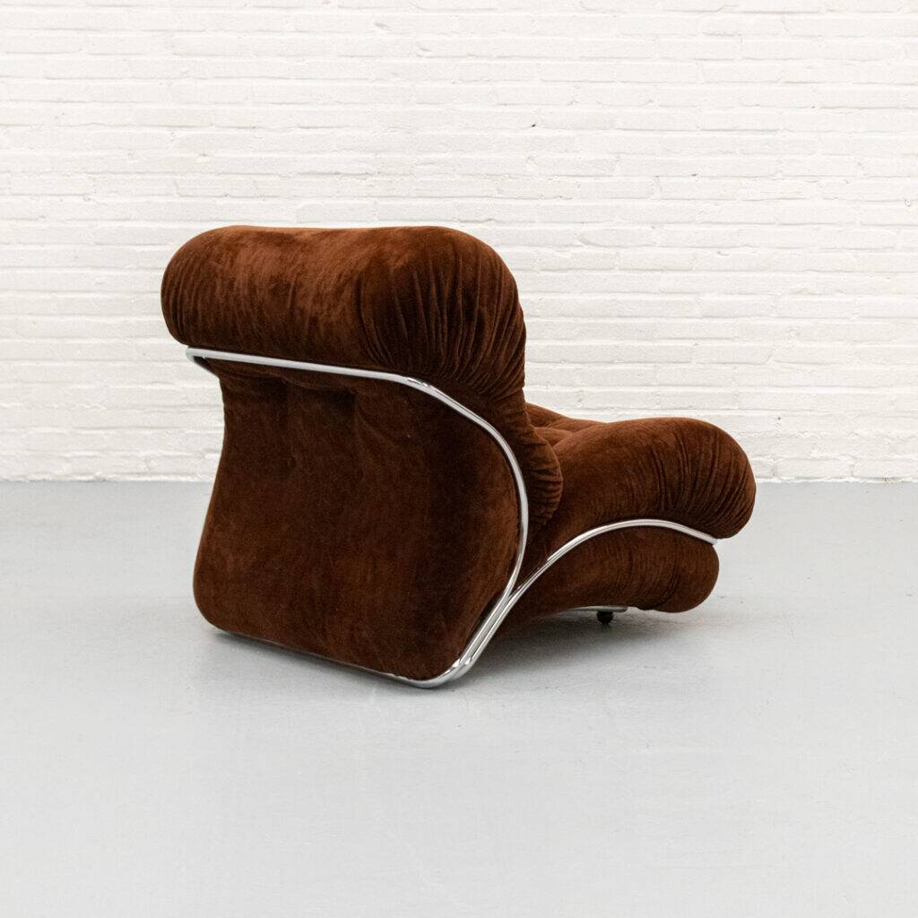 Italian Corolla Lounge Chair by I.P.E 1970s